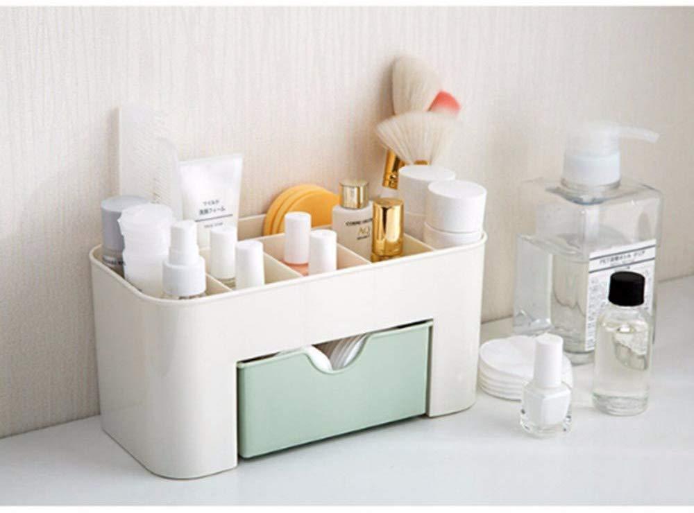 Versatile Desk Makeup Organizer with Drawer & Compartments