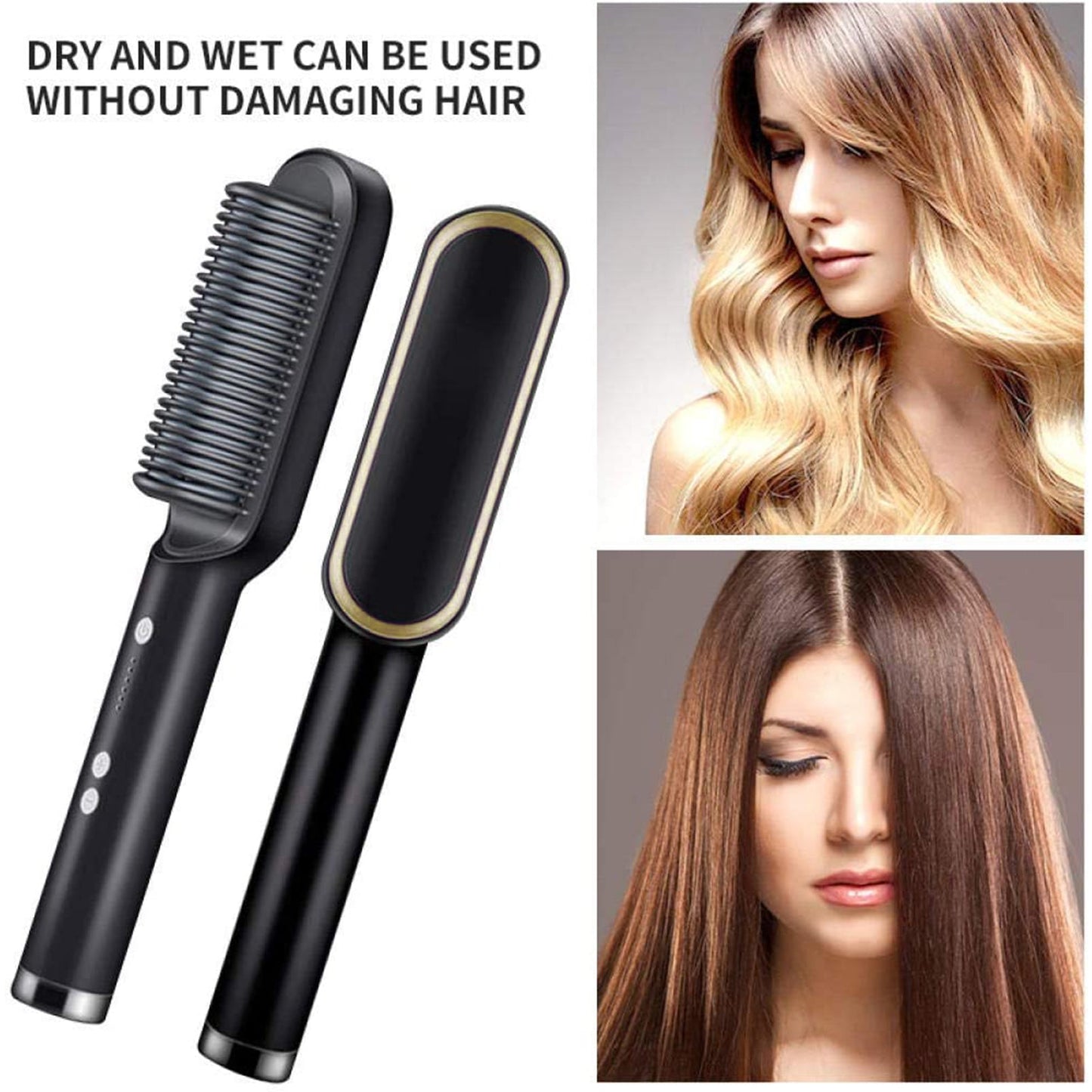 Hair Straightening Brush — Style & Soothe in One Stroke