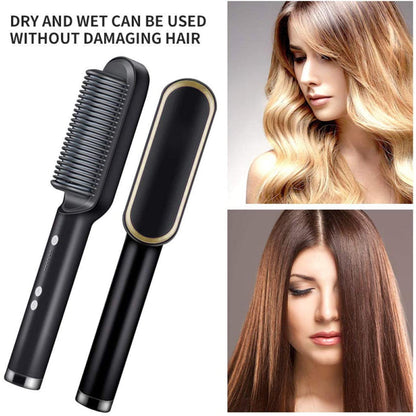 Hair Straightening Brush — Style & Soothe in One Stroke