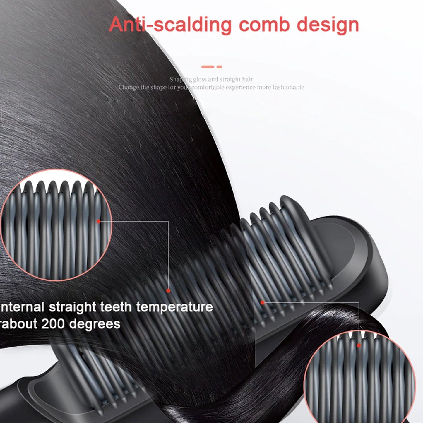 Hair Straightening Brush — Style & Soothe in One Stroke