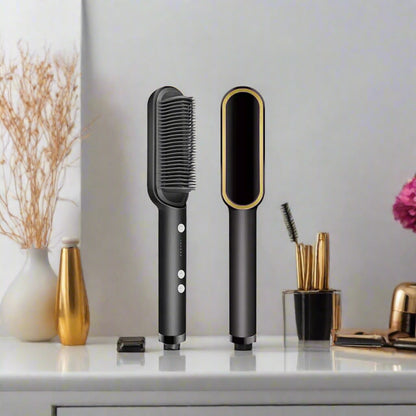 Hair Straightening Brush — Style & Soothe in One Stroke