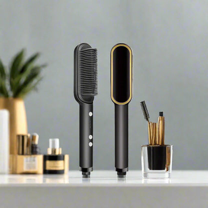 Hair Straightening Brush — Style & Soothe in One Stroke