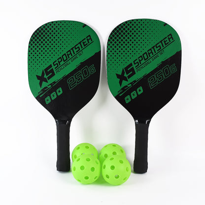 Professional Outdoor 2 Pickleball Paddles with foam core And 4 Balls
