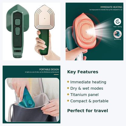 SteamMate Travel Iron — Compact, Friendly, Ready to Go (Free Shipping)