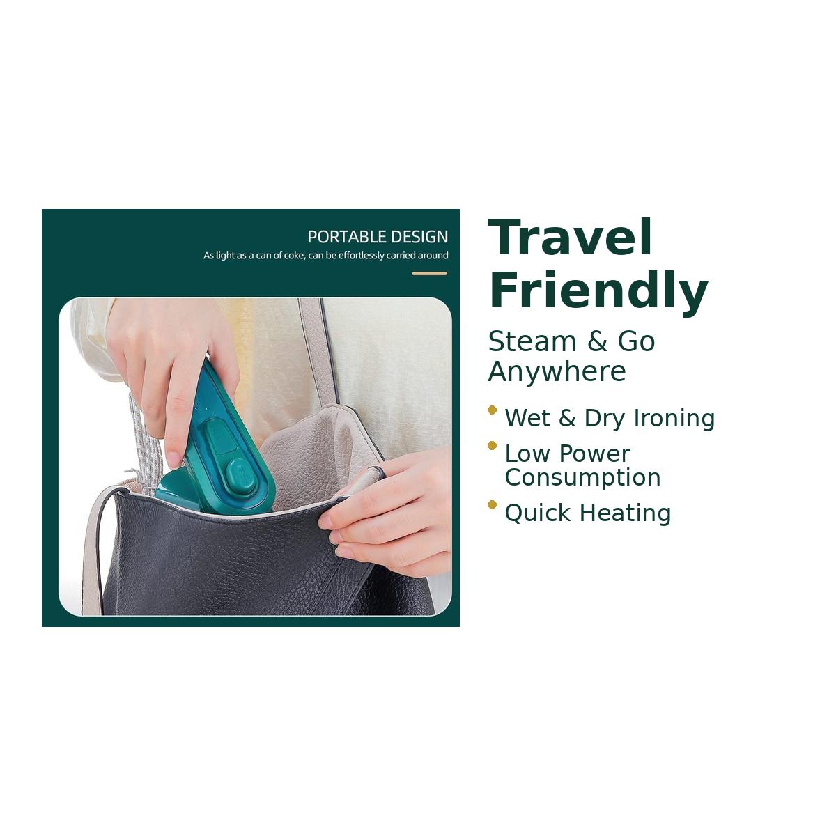 SteamMate Travel Iron — Compact, Friendly, Ready to Go (Free Shipping)